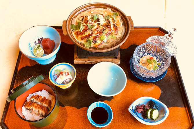 鰻柳川風御膳